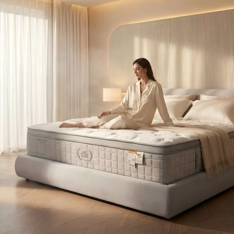 Split Folding Memory Foam Mattress Portable Guest Bed
