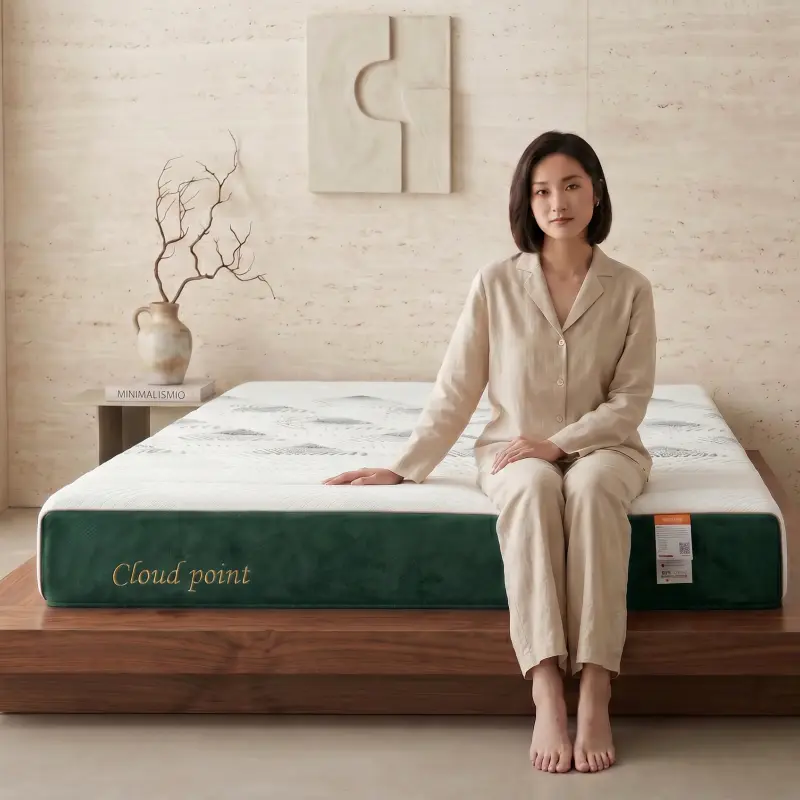 Memory Foam Hybrid Spring Mattress, Cooling Comfort Bed Mattress