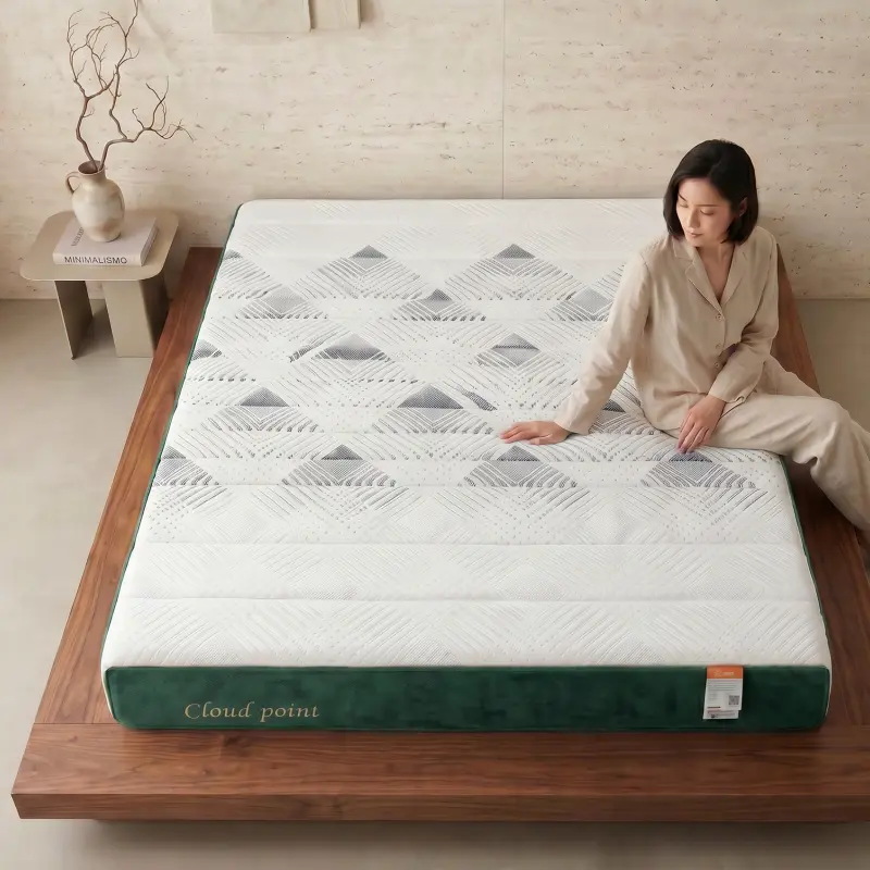 Memory Foam Hybrid Spring Mattress, Cooling Comfort Bed Mattress