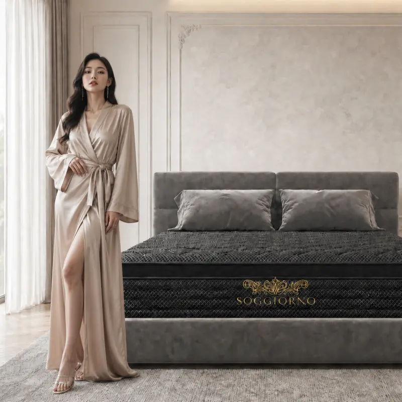Thick Hybrid Bed Mattress, High-End Household Sleeping Mattress
