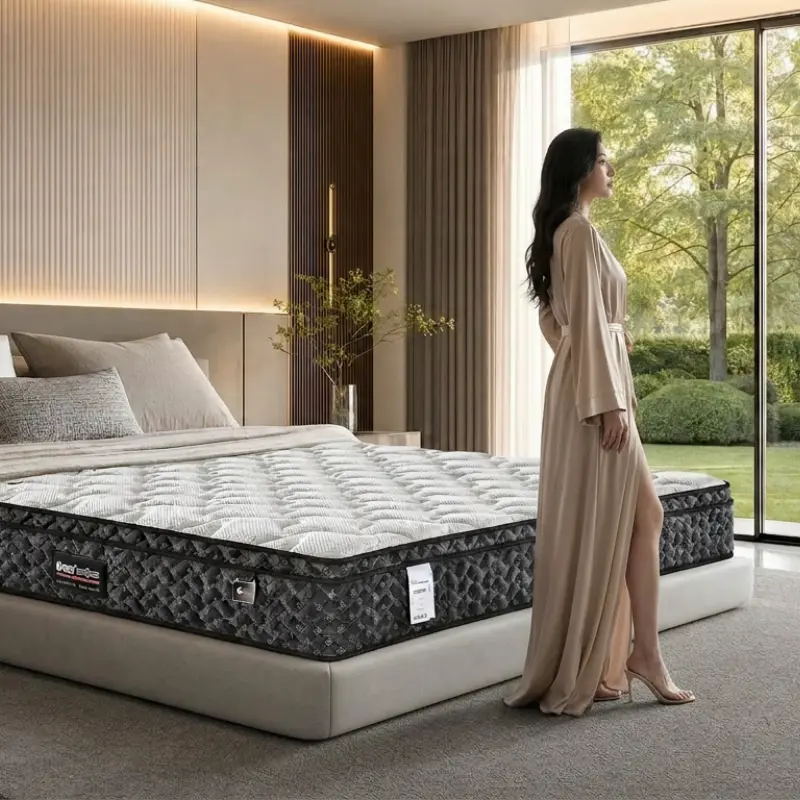 Compressed Pocket Spring Mattress in Box, Roll Pack Mattress