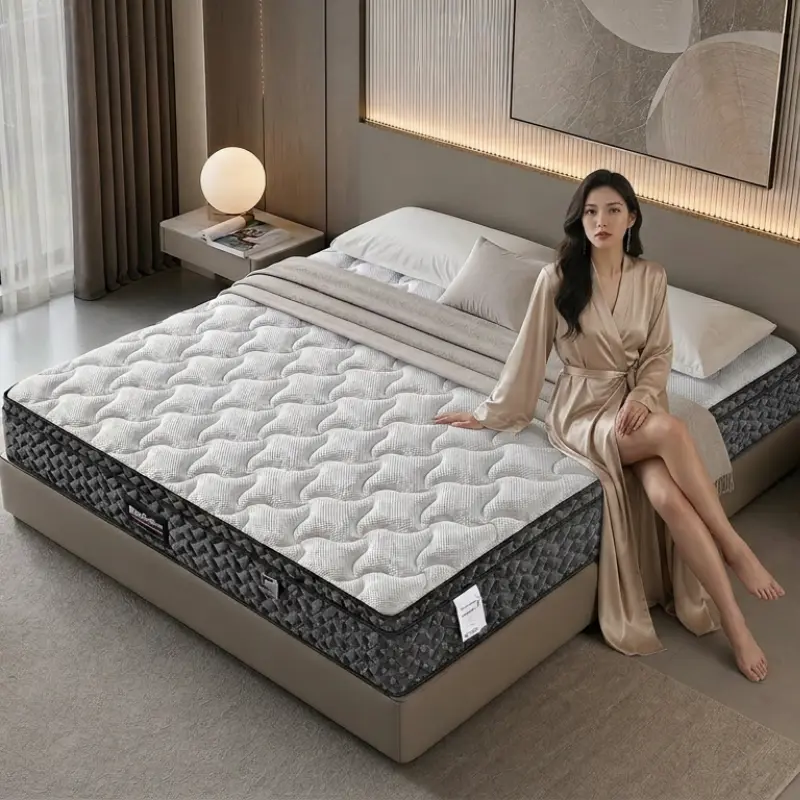 Compressed Pocket Spring Mattress in Box, Roll Pack Mattress