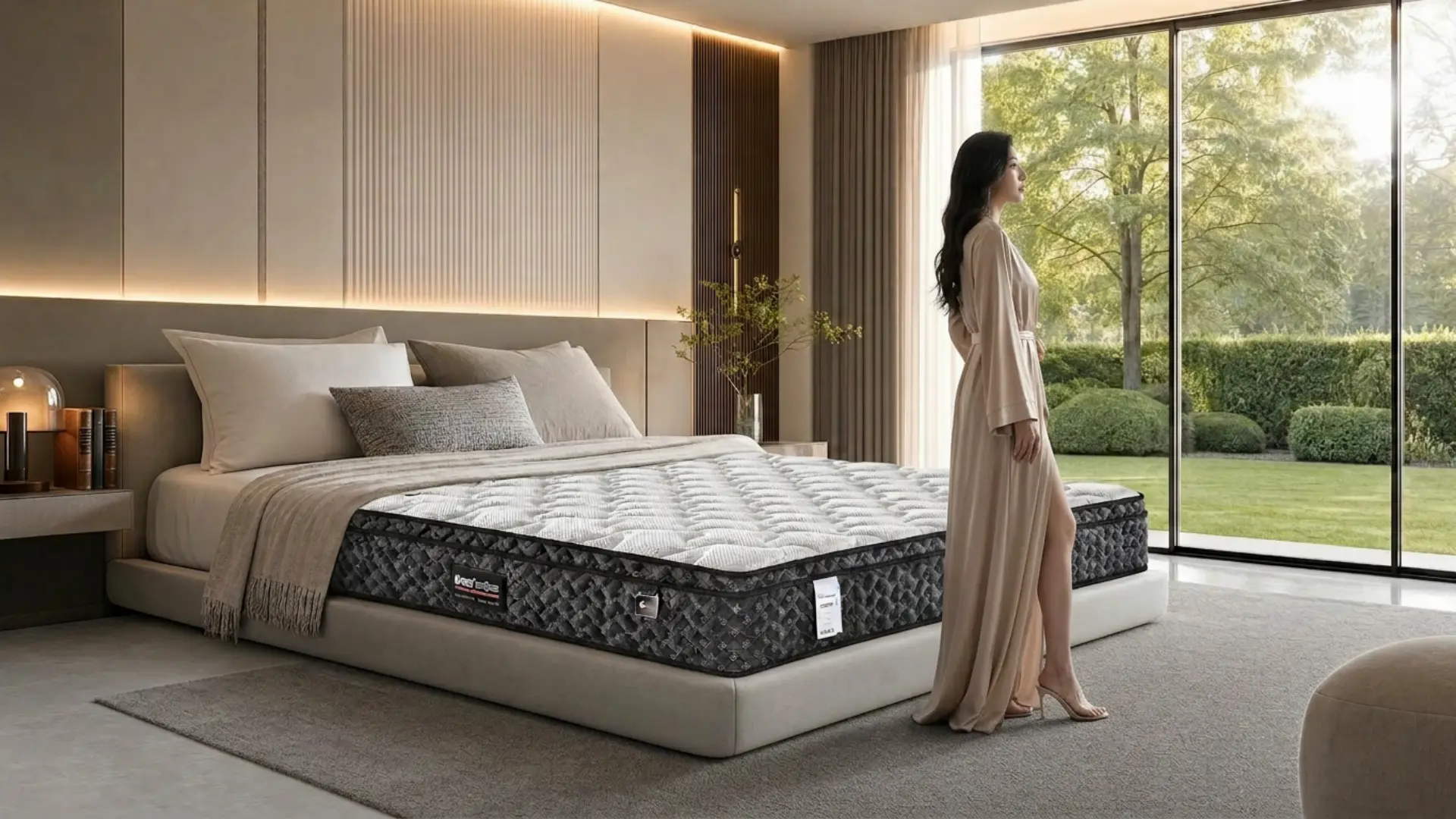 Bamboo memory foam mattress