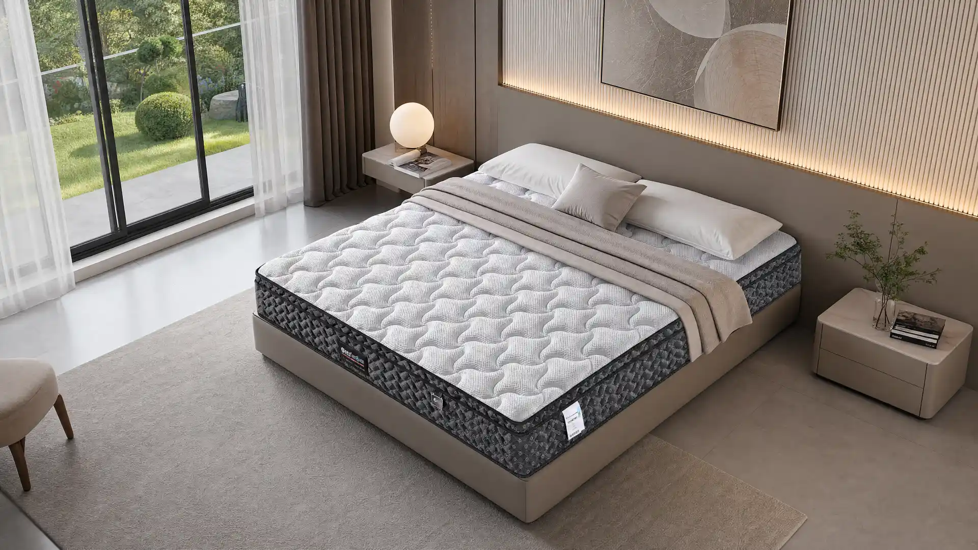 Bamboo memory foam mattress