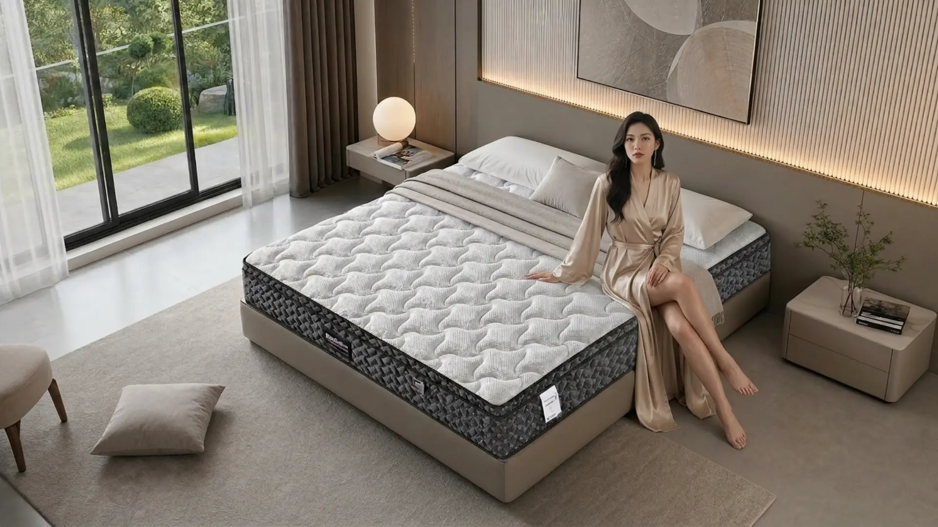 Bamboo memory foam mattress