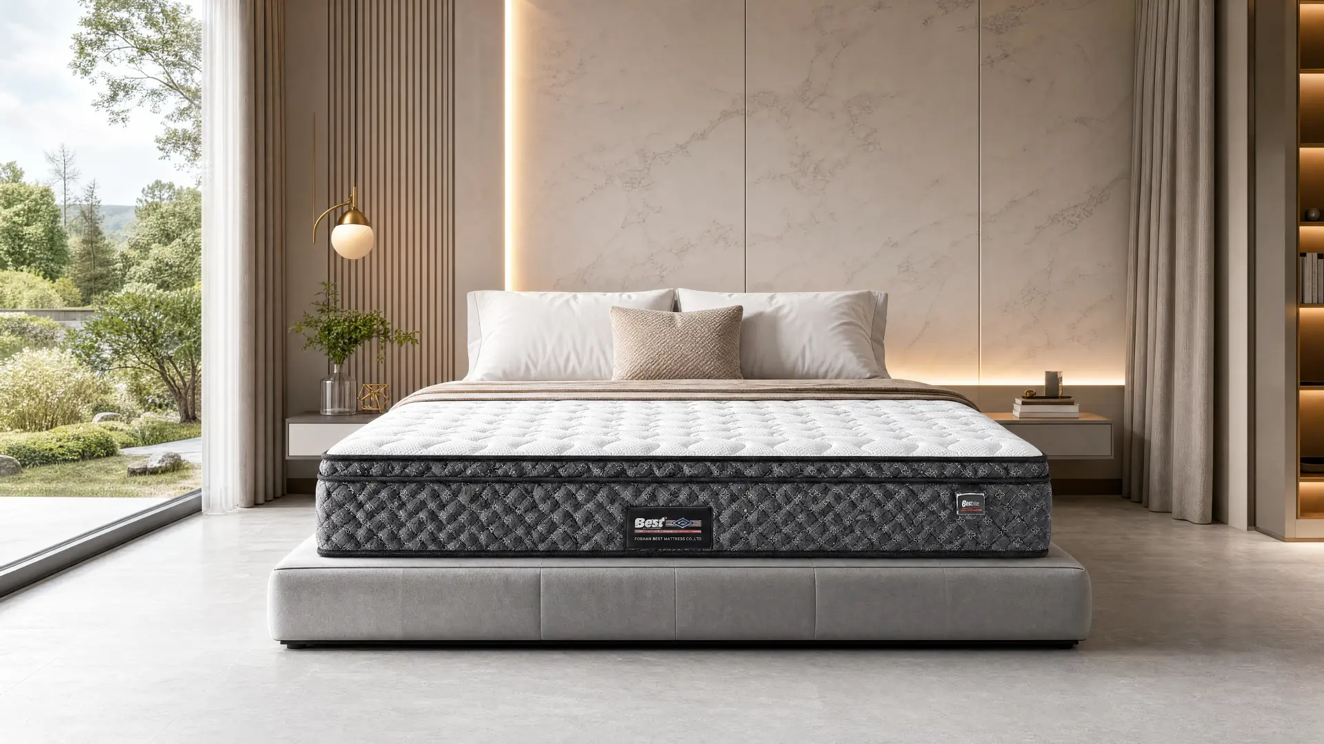Bamboo memory foam mattress