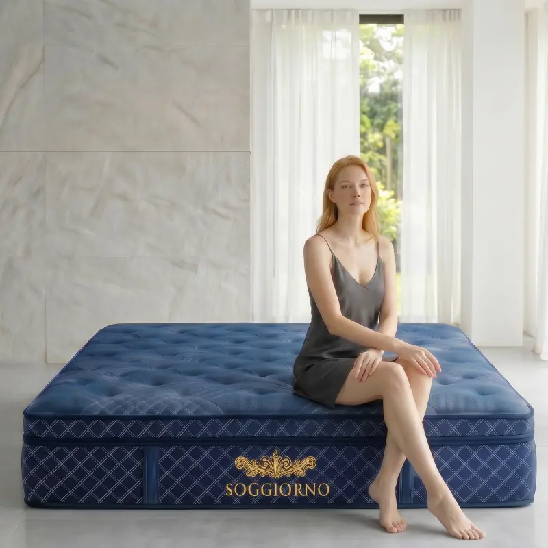 Reinforced Edge Pocket Spring Mattress, Anti-Collapse Bed Mattress