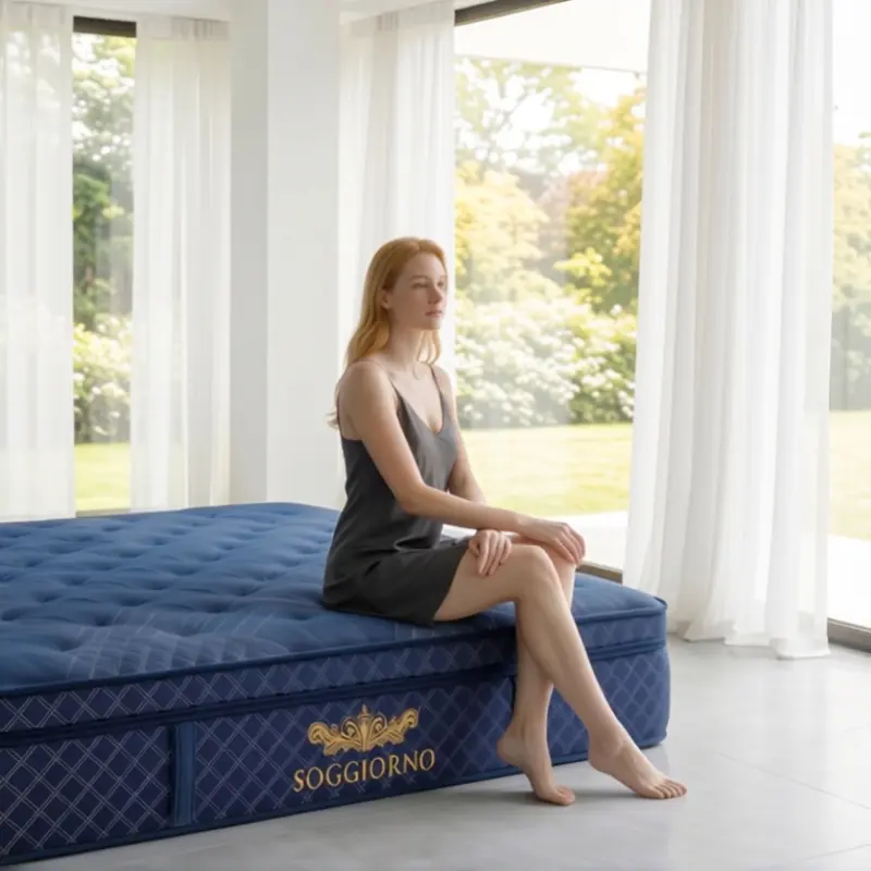 Reinforced Edge Pocket Spring Mattress, Anti-Collapse Bed Mattress