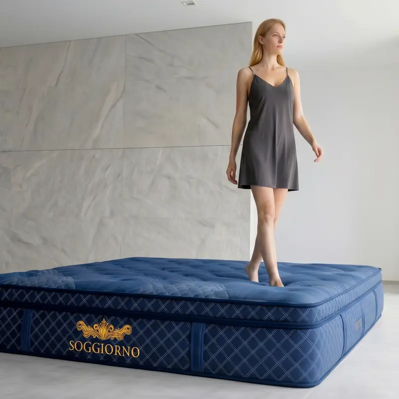 Reinforced Edge Pocket Spring Mattress, Anti-Collapse Bed Mattress