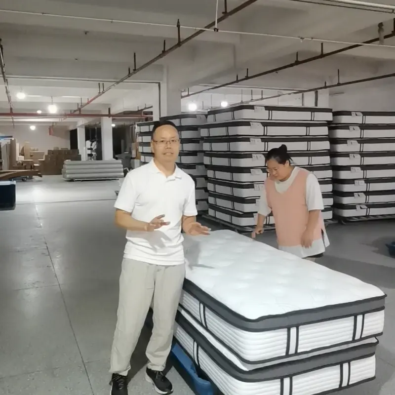 QC Checking Finished Mattresses