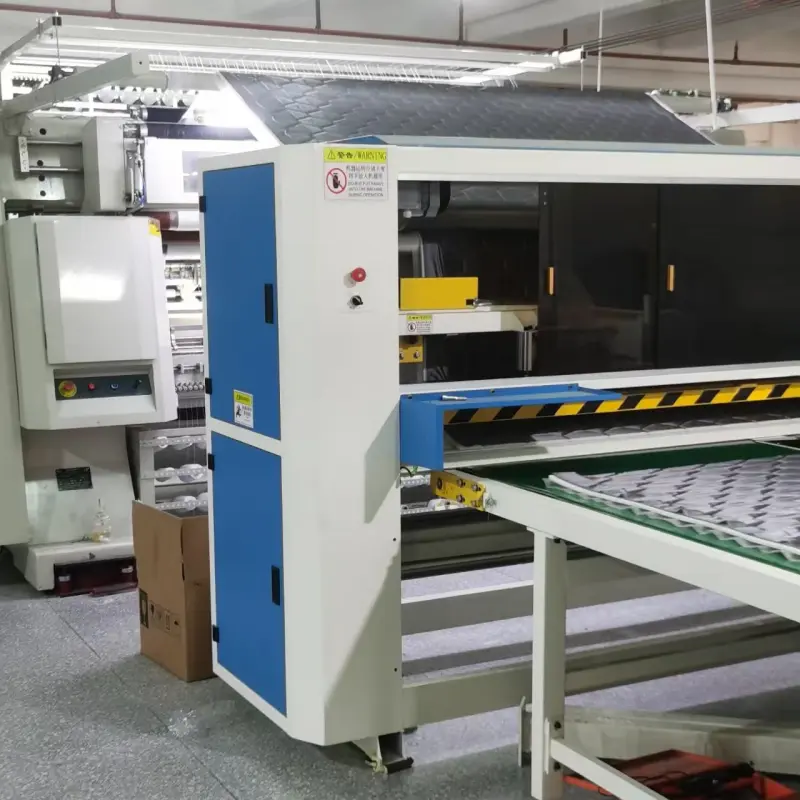 Multi-needle quilting process on site