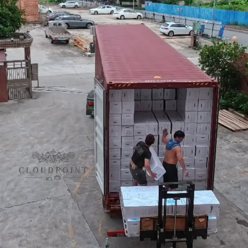 Full container loading for our premium mattresses