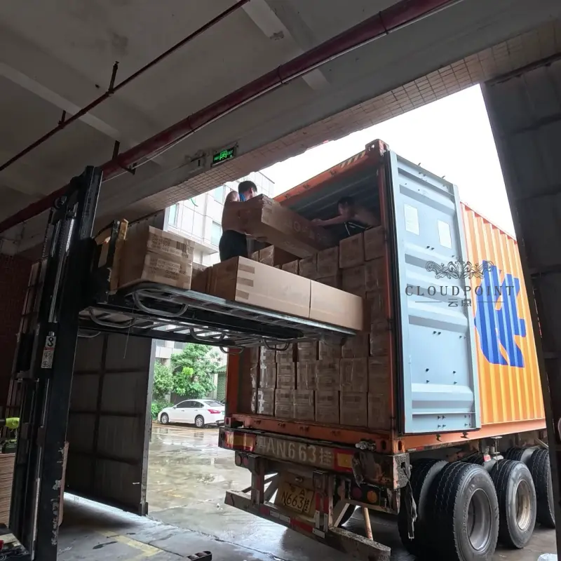 Truck moved indoors to shield mattresses