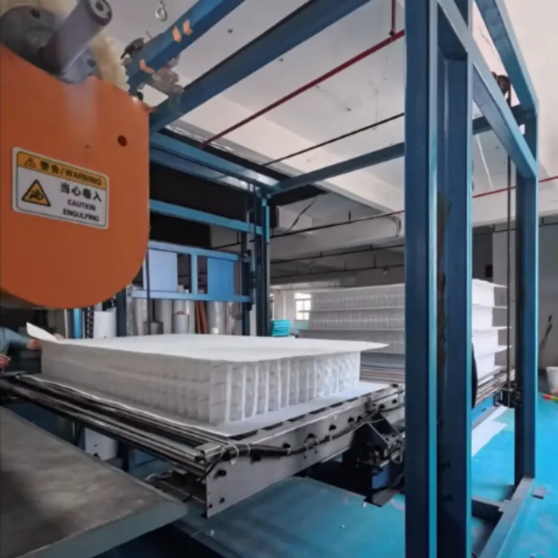 Automatic pocket spring production