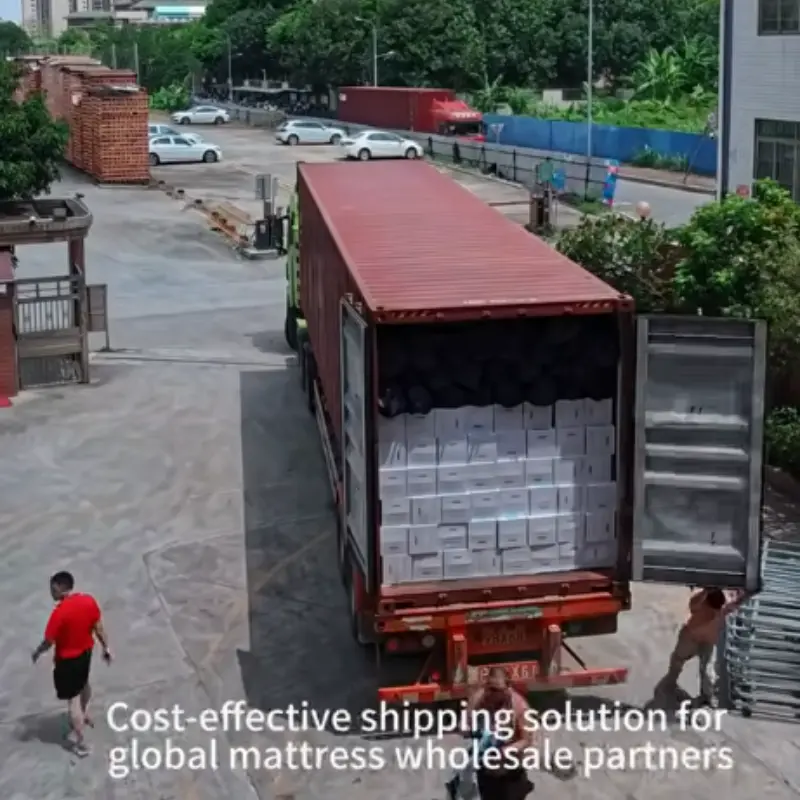 container loading for compressed mattress