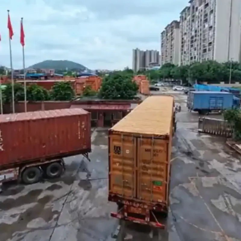  containers — back to back loading